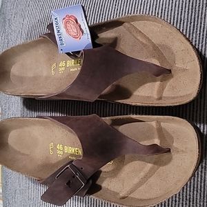 Birkenstock Como Thong Sandals Leather Size 46 New with Tags